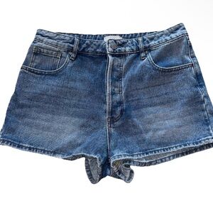 Pacsun Jean Shorts High Rise Festival Women Size 29 Medium Wash Button Fly Beach